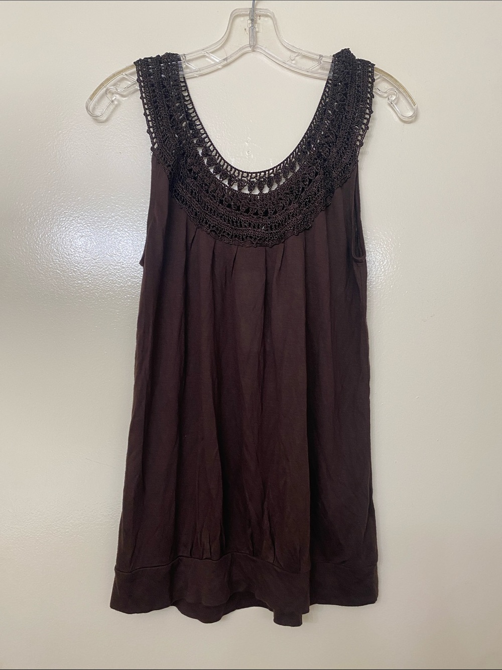 Y2k Crochet Yoke Sleeveless Camisole